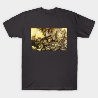 Band of Merry Workmen by Arthur Rackham Fairy Tale T-Shirt